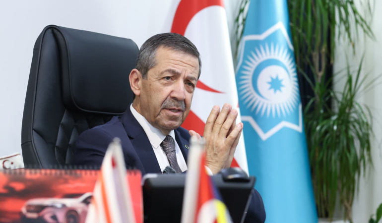 KKTC Dışişleri Bakanı Ertuğruloğlu, tarihe "şaka olsun" diye kurulan bir devlet olmadıklarını söyledi