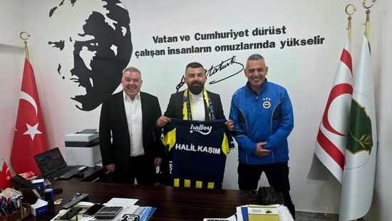 KKTC Fenerbahçeliler Derneği’nden Başkan Halil Kasım’a ziyaret