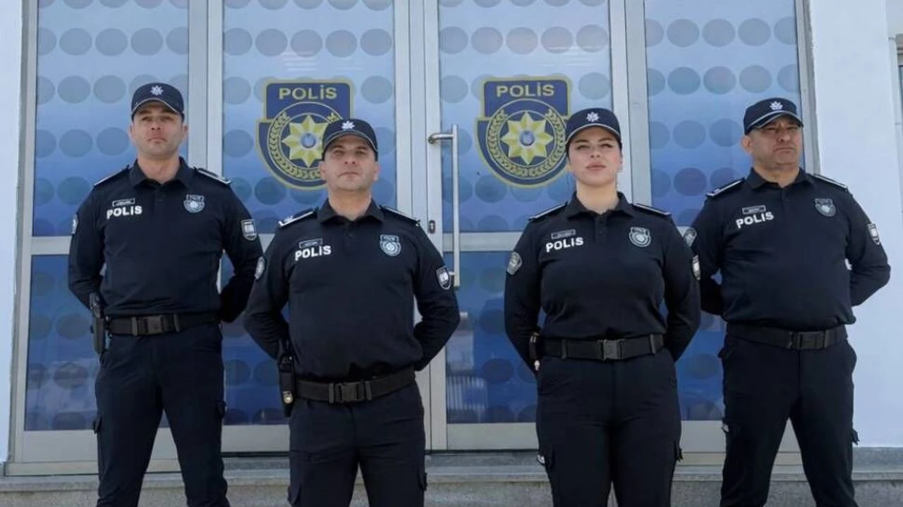 Poliste güvenlik hizmetlerinde aktif görev üniforması