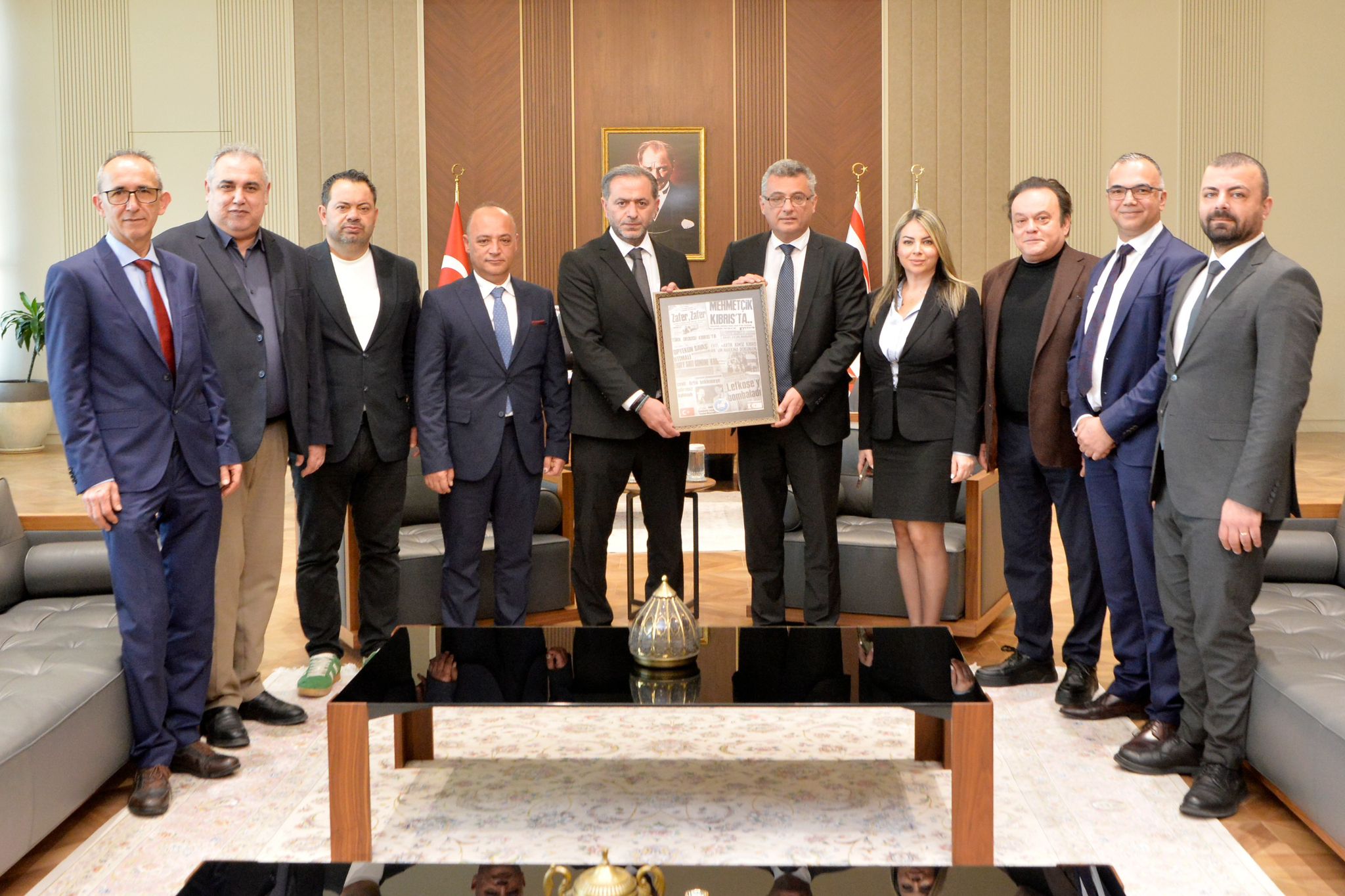 Cumhurbaşkanı Erhürman, Dış Basın Birliği heyetini kabul etti