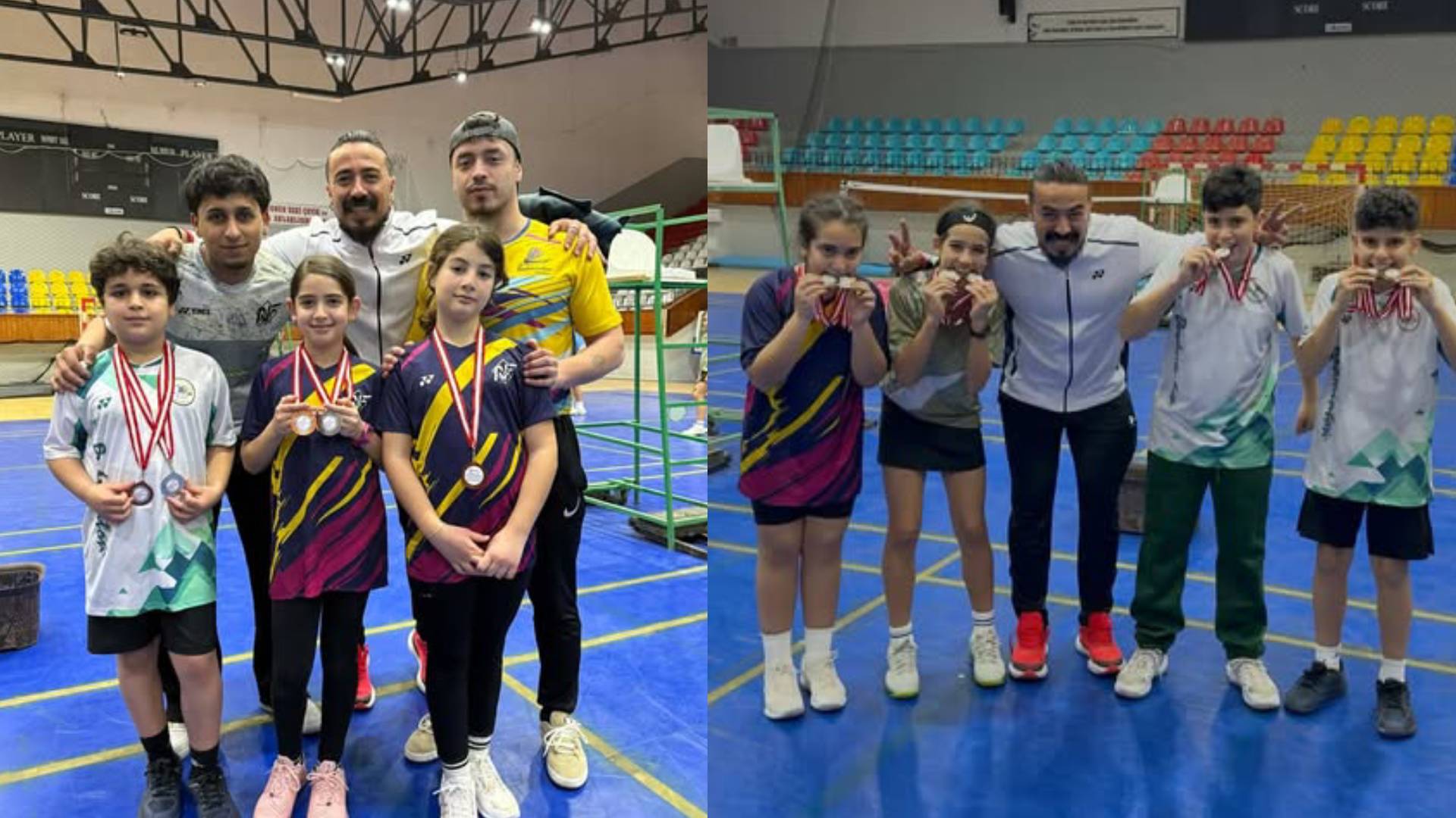 Gelecek vadeden genç badmintonculardan büyük başarı