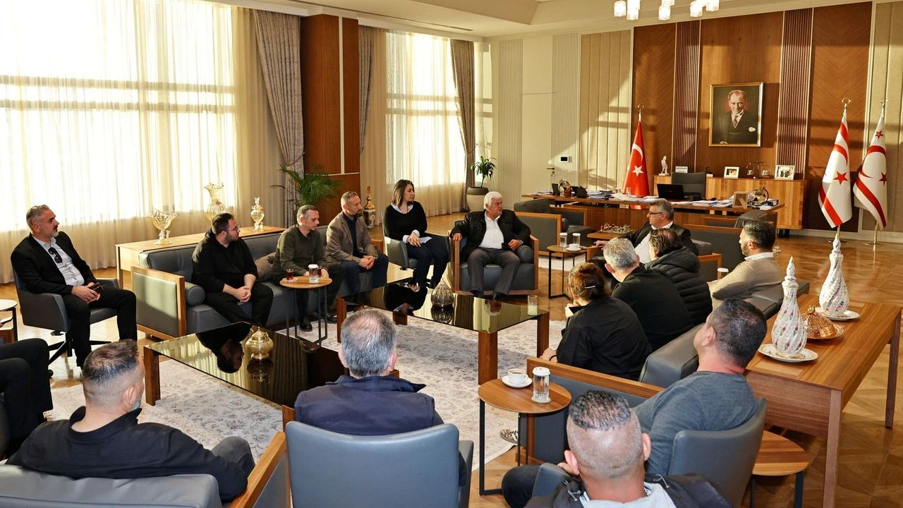 Cumhurbaşkanı Erhürman, bazı sendika temsilcileriyle görüşme gerçekleştirdi