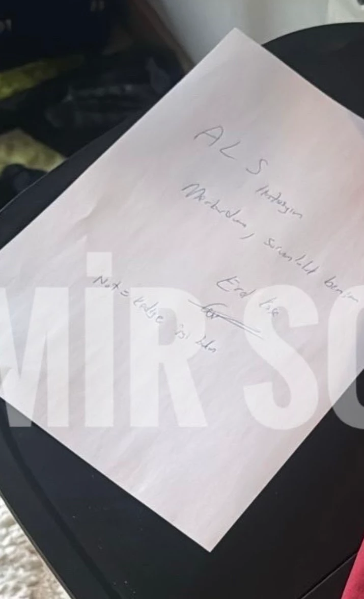 Erol Köse’nin evinde dikkat çeken not