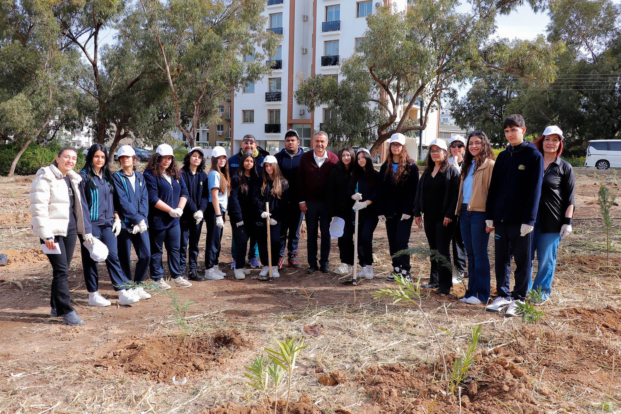 Gazimağusa ve Tuzla’da fidan dikildi