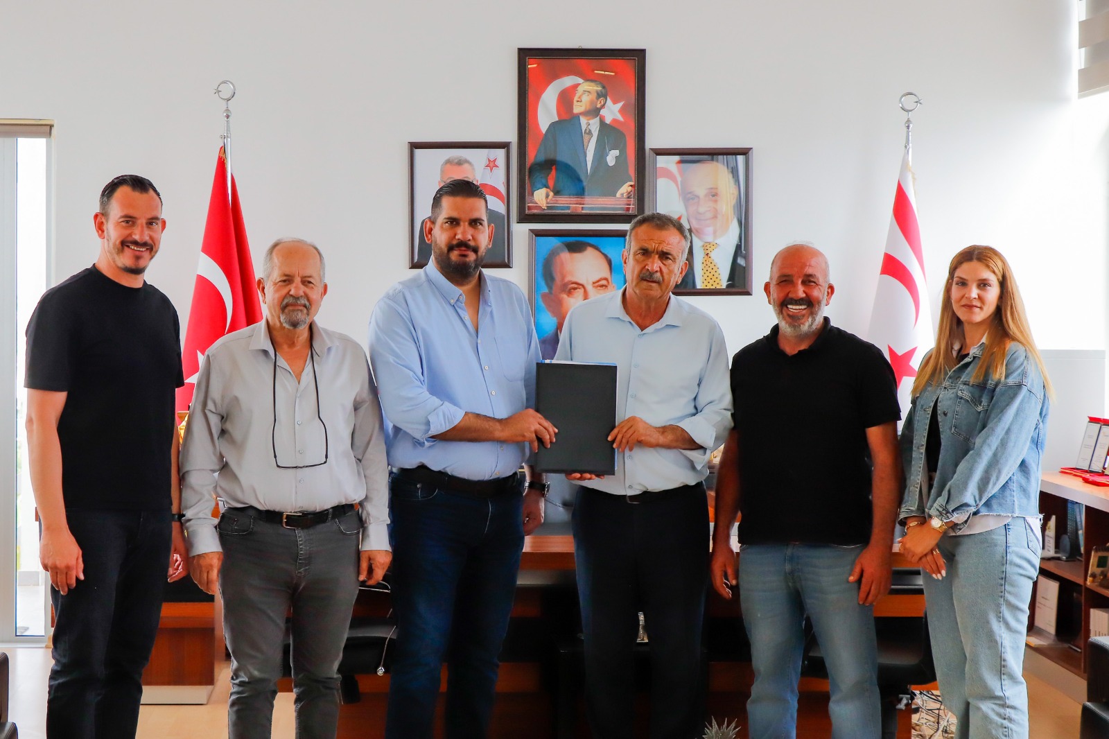 Gazimağusa’da kanalizasyon hatları yapım işleri ihalesinde imzalar atıldı