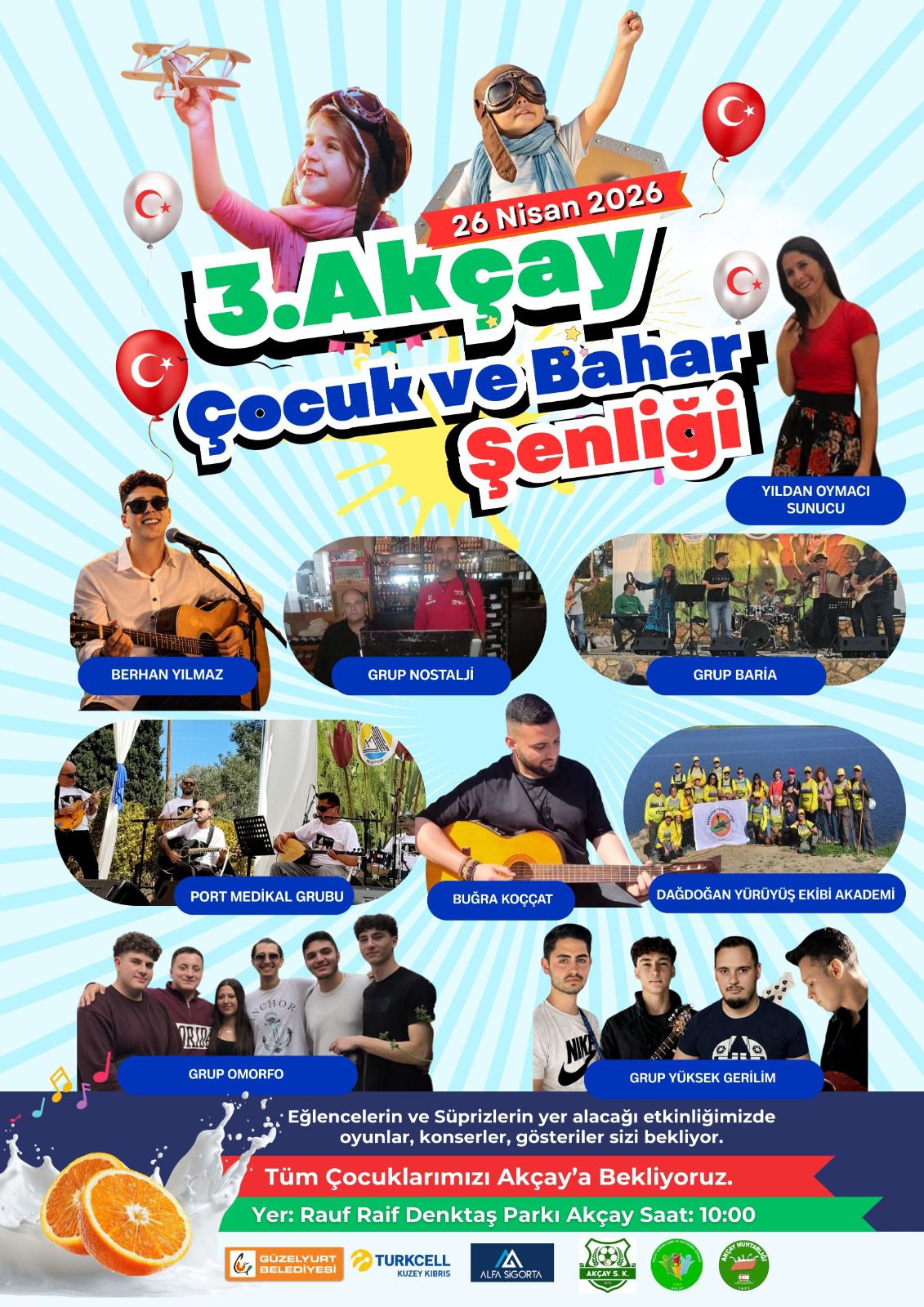 Akçay 3. Çocuk ve Bahar Şenliği pazar günü