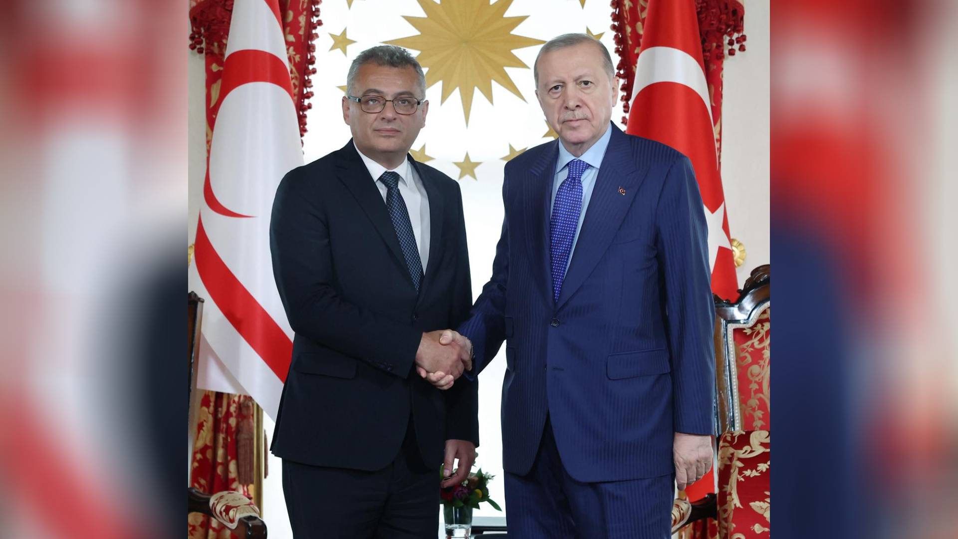 Cumhurbaşkanı Tufan Erhürman, TC Cumhurbaşkanı Recep Tayyip Erdoğan ile görüştü