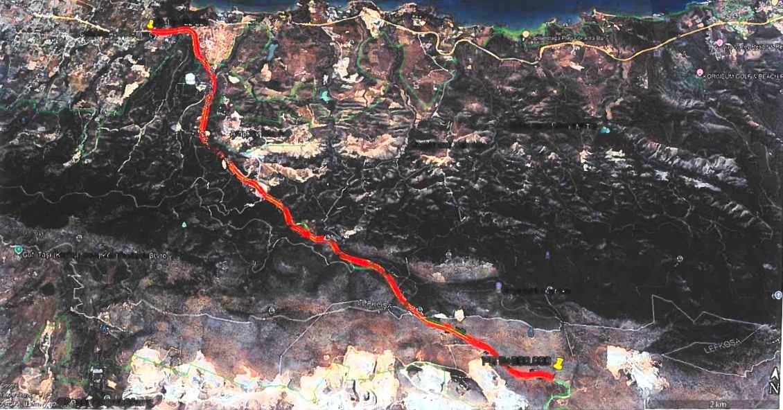 Dağ yolunda yol yapım çalışmaları başladı