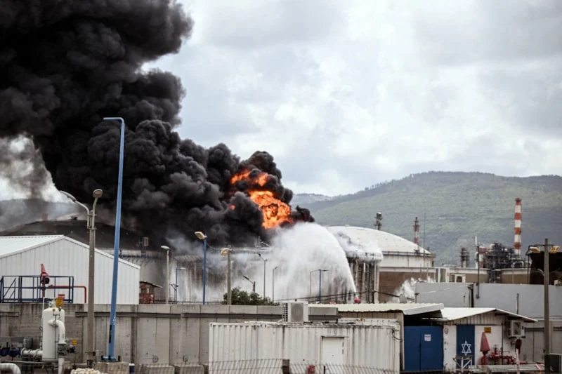 İran’ın İsrail’in Hayfa kentini vurdu