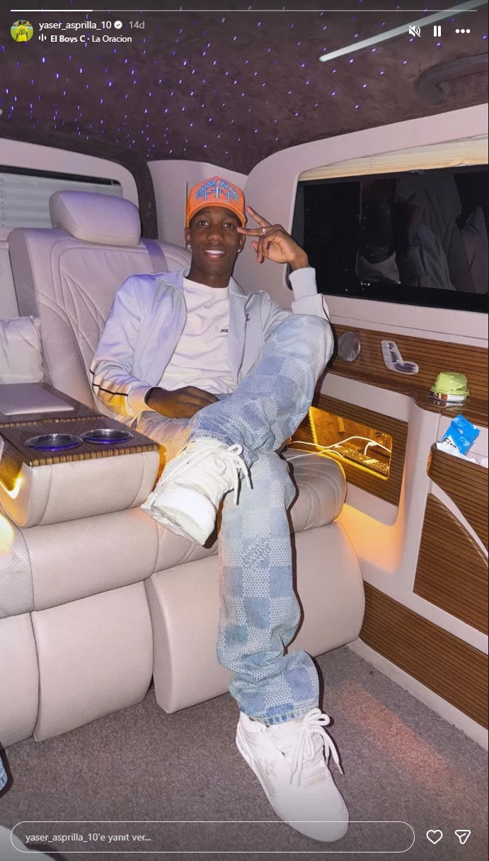 Asprilla’nın Instagram paylaşımı tepki çekti