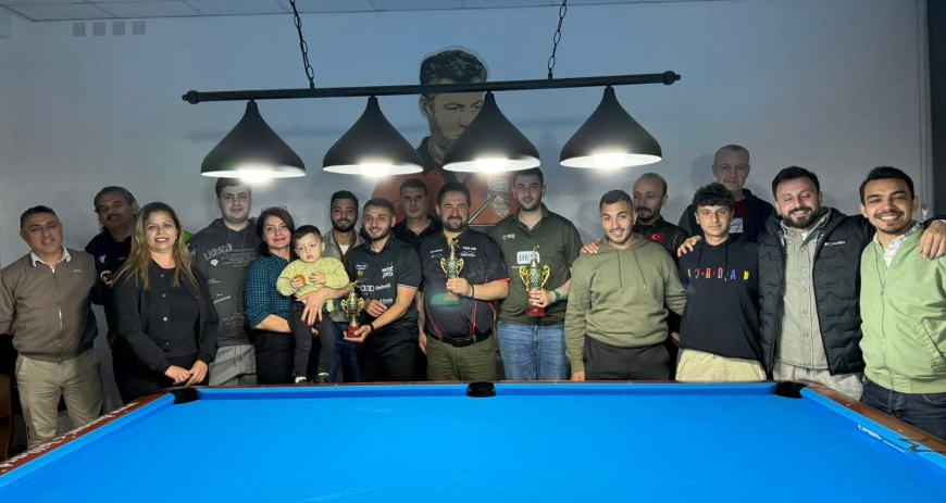 Aşkın Burcu anısına düzenlenen Uluslararası 9 Top Bilardo Turnuvası tamamlandı